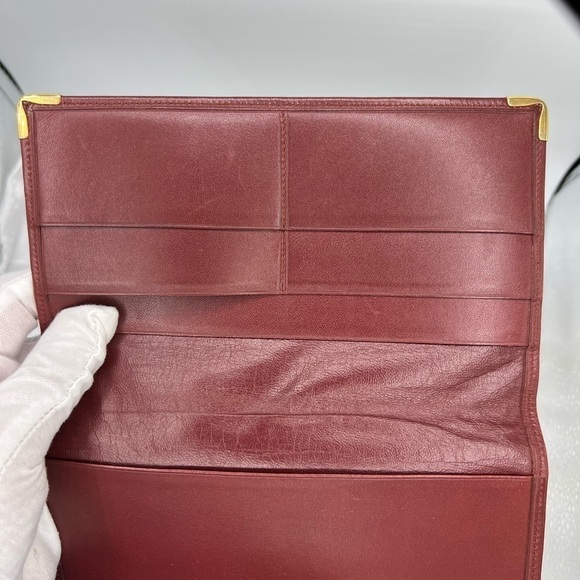 CARTIER Leather Bifold Long Wallet - Picture 5 of 7